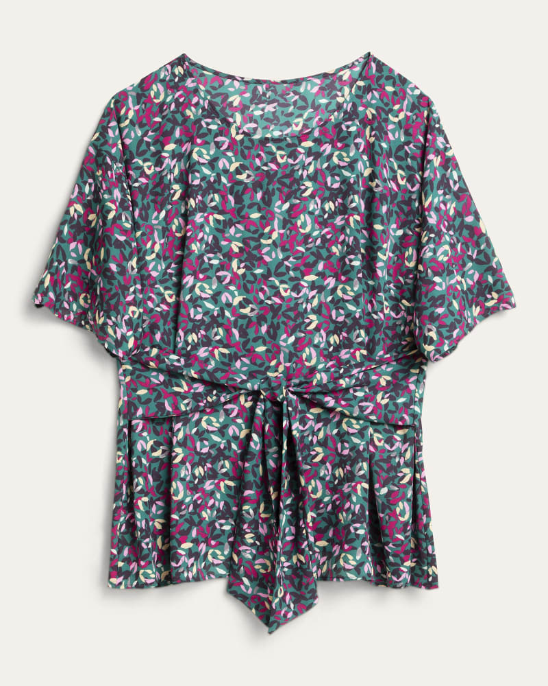 Front of plus size Kara Tie-Front Top by Molly&Isadora | Dia&Co | dia_product_style_image_id:186718